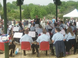 Opening the Aldershot Bandstand, June 2012